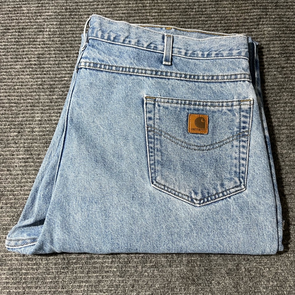 Light Blue Distressed Denim Carhartts